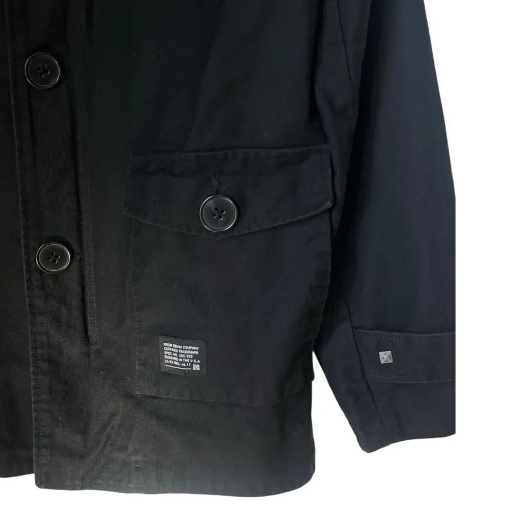 KR3W Denim Men's Black Utility Jacket Sz S - Picture 3 of 10